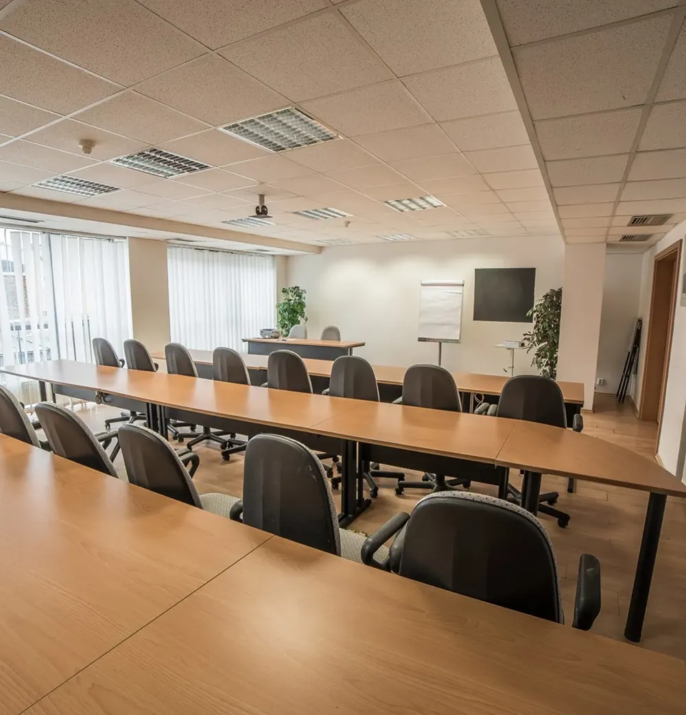 Zasadacia miestnosť v Hoteli TeleDom Košice s usporiadaním do U – ideálna pre workshopy
